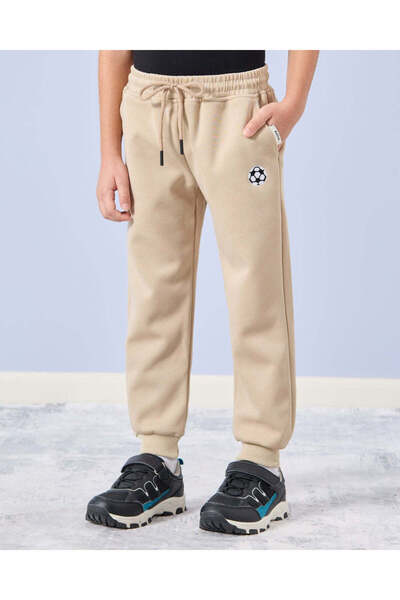 REDTAG Boys Beige Active Track Pants