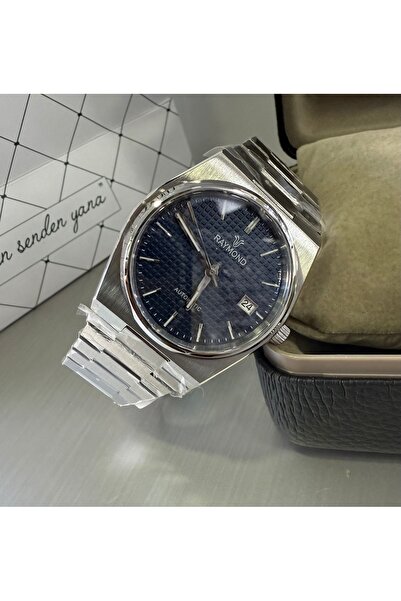 Raymond Japanese Automatic Men's Wristwatch with Navy Dial