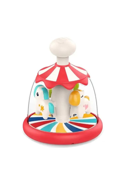 huanger Jucărie interactivă pentru bebeluși Caruselul rotativ al calului, 15x...