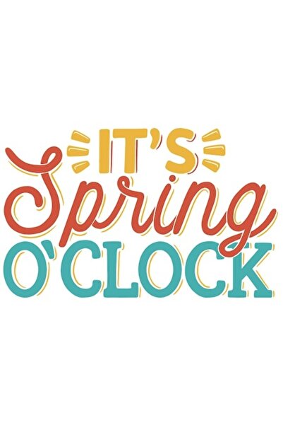 OEM Autocolant cu text colorat în engleză „E primăvară, a sosit căldura, iubi...