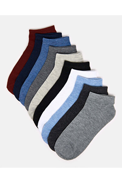 REDTAG Men Assorted Ankle Length Socks Set (10 Pairs)