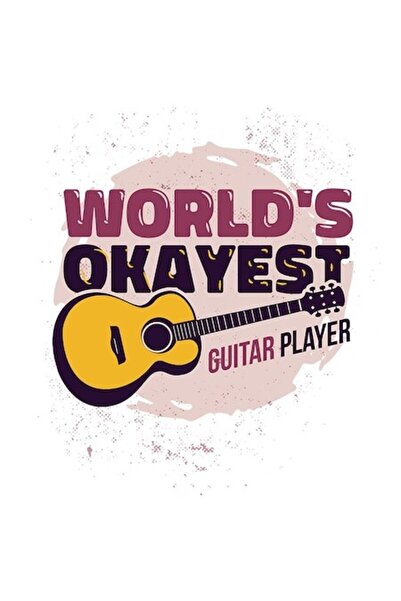 OEM Autocolant din vinil cu cel mai bun chitarist din lume, PVC, 10 cm