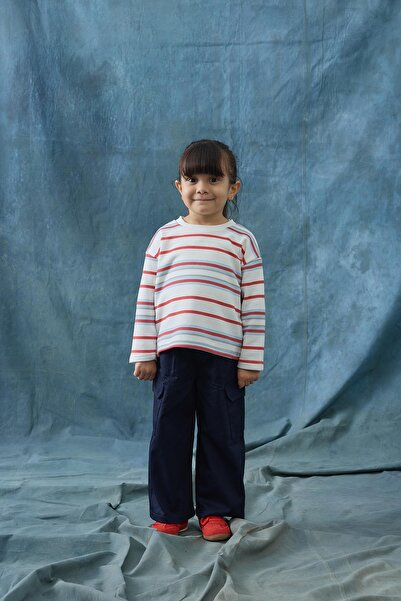 Tics Striped Sweatshirt - Red