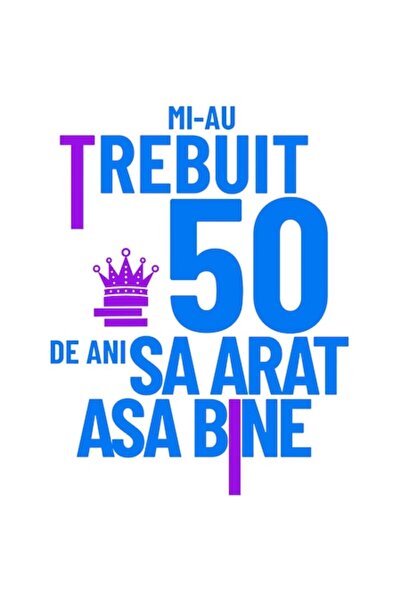 OEM Autocolant PVC Vinil 28 cm – Coroana Regală cu Textul Românesc „Mi-a luat...