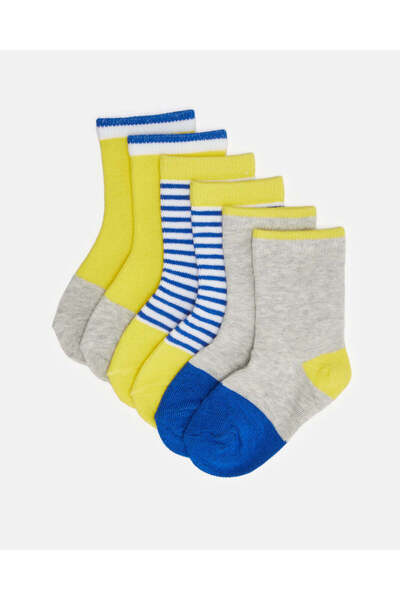 REDTAG Infant Boys Assorted Ankle Socks (3 Pairs)