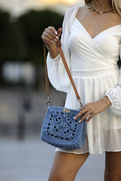 P&R Design Luxury Handmade Astarlı Makrome Clutch Çanta