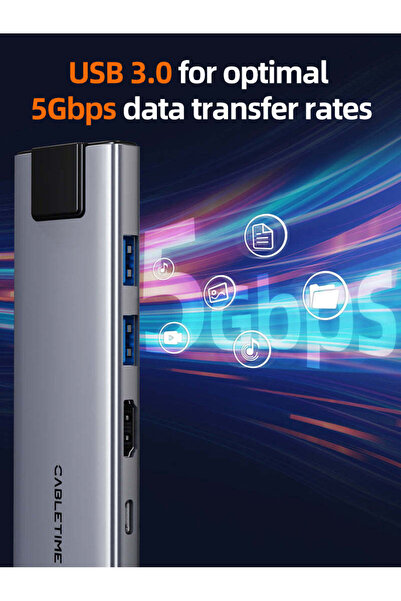 Cabletime 9-in-1 USB-C Hub