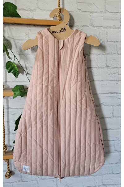 PAMUK HANIM Winter 3 Tog Bag Baby Girl - Boy Baby-Child Sleeping Bag Sleeveless Zippered Quilted / Salmon