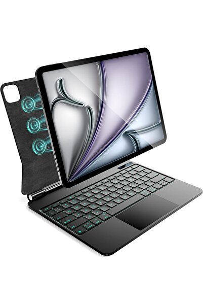 HYX iPad Air 13 inch Case Keyboard (M2 2024) - Magic Keyboard for iPad Pro 12.9, Magnetic, Trackpad