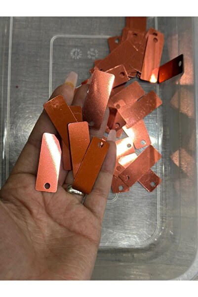 Gönülden Tasarım 50 BUCĂȚI 4 CM BRONZE BAGETTE PULU