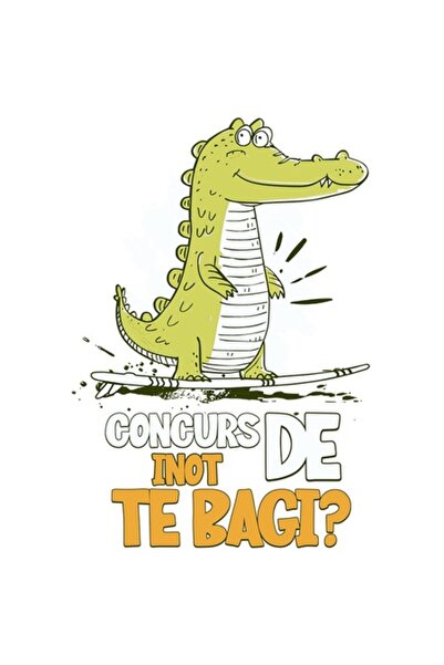 OEM Autocolant adeziv din vinil - Concurs de înot Crocodil pentru copii, bord...