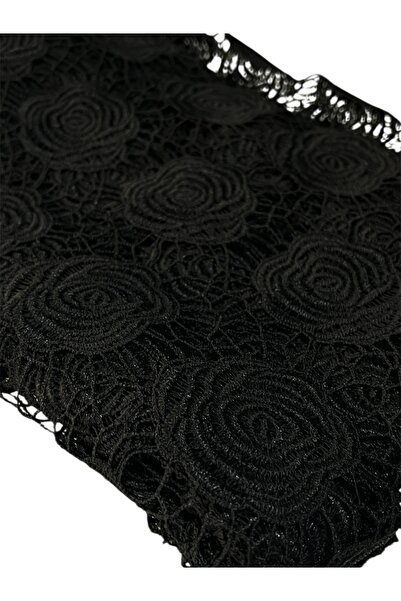 Cancanlı Kumaşçılık Floral Pattern Cotton Polyester Lace 1 Meter