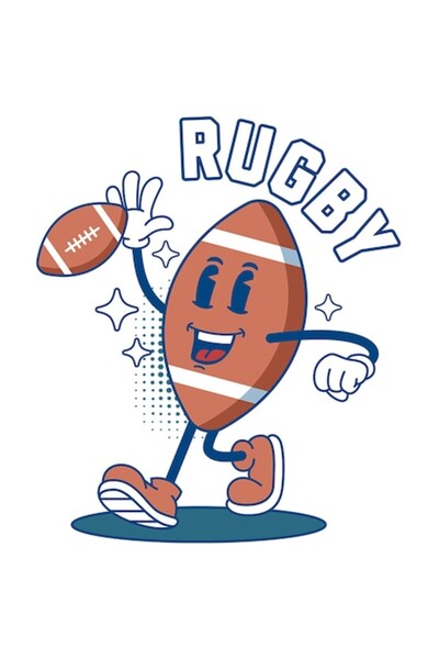 OEM Κινούμενο αυτοκόλλητο αμερικανικού ποδοσφαίρου στο γήπεδο, ενθαρρυντικό, ...