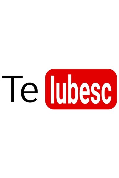 OEM Viteo Streaming Logo Sticker — Red/Black 'Te Iubesc' (I Love You), PVC Vinyl, 10 cm