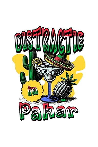 OEM Autocolant adeziv „Fun in Glass” Cocktail mexican cu bordură albă, vinil ...