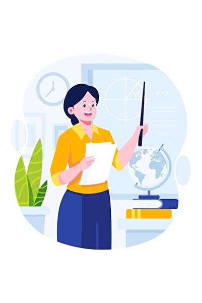 OEM Autocolant cu profesor, educație, glob, cărți, matematică, școală, margin...