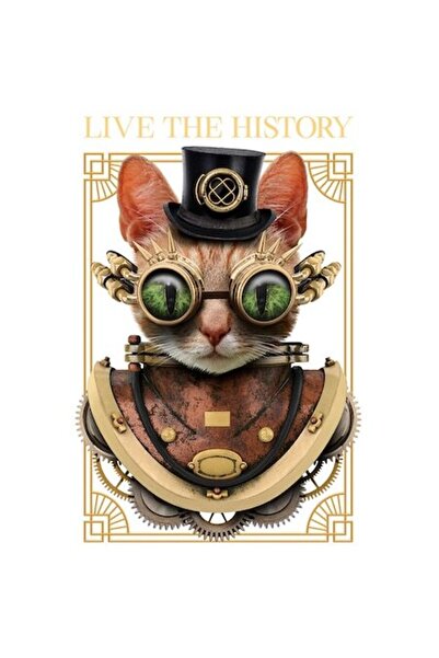 OEM Autocolant personalizat - Pisică, Istorie, Inventator, „Trăiește istoria”...