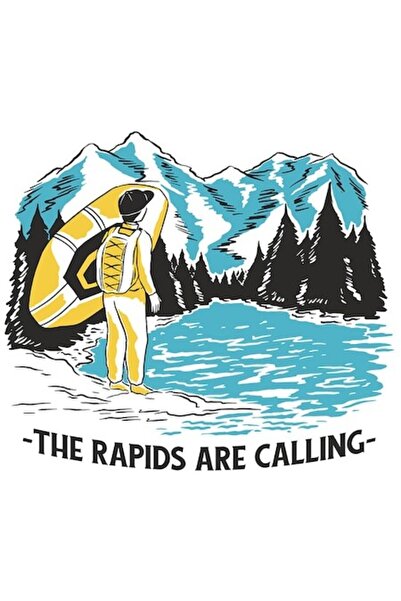 OEM Autocolant - Persoană pe malul lacului între munți, „Repedele te cheamă”,...