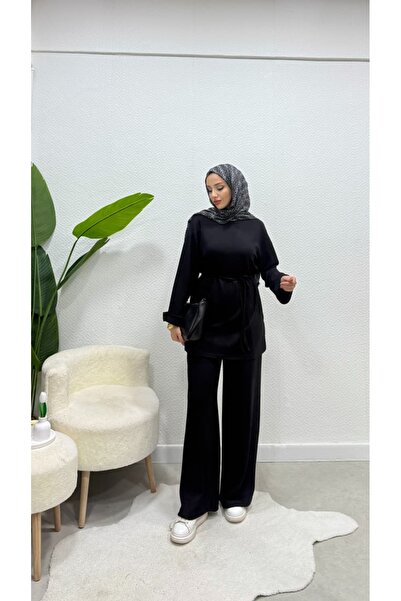 Armira Sleeve Folded Modal Fabric Women's Hijab Tracksuit Set