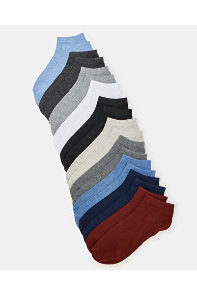 REDTAG Men Assorted Ankle Socks Pack (10 Pairs)