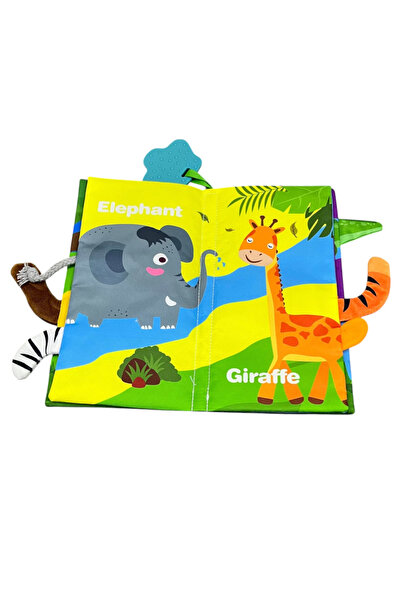Krista Baby sensory textile book, Jungle Animals