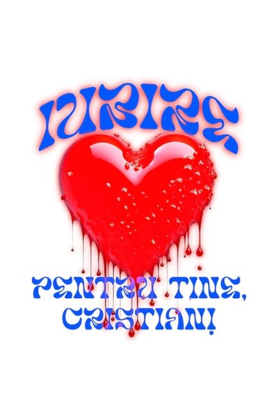 OEM Autocolant inimă roșie strălucitoare „Te iubesc Cristian” - Ziua Îndrăgos...