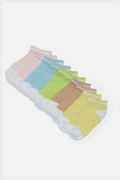 REDTAG Infant Girls Assorted Ankle Length Socks (5 Pairs)