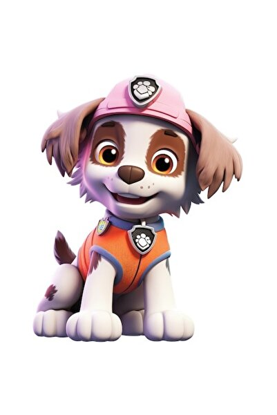 OEM Autocolant cu o ilustrație a unui cățeluș fericit, în stilul Patrula Cățe...