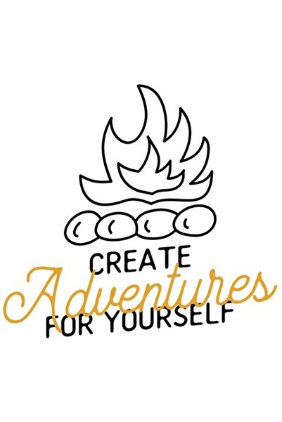 OEM Autocolant Creează-ți Aventuri - Vinil PVC, Bordură Albă, 15 cm