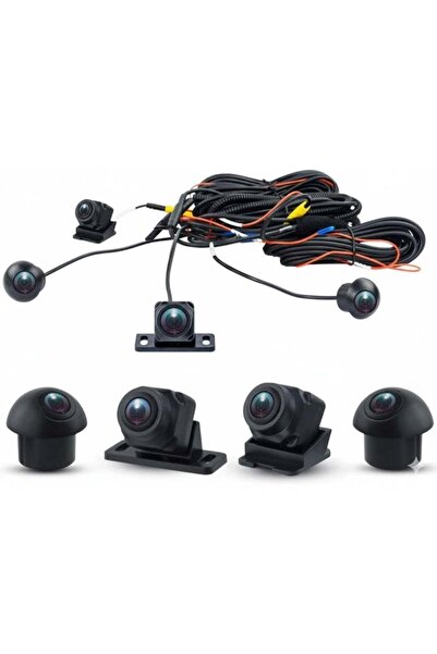 VIEREX 360° Panoramic Bird View Night Vision 4-Way Backup Camera Kit (AHD 720P/1080P)
