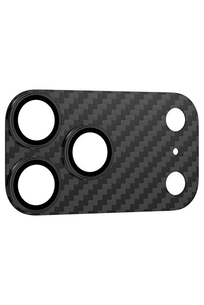 KeepHone Apple iPhone 17 Pro Compatible Kevlar Carbon Fiber Metal Camera Lens Glass