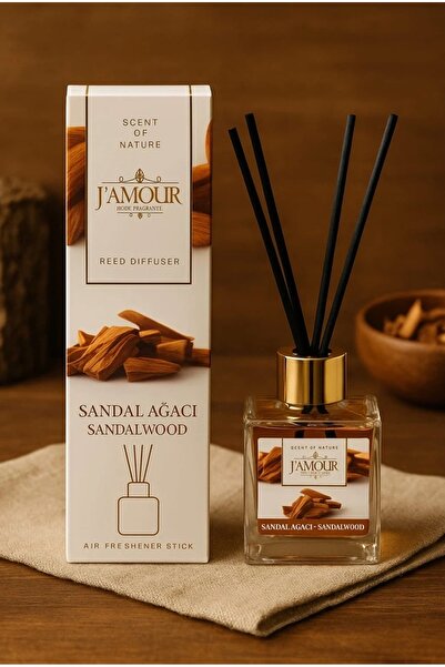 J'AMOUR EAU DE PARFUME Sandal Ağacı Çubuklu Oda Kokusu Bambu Kokusu–Kalıcı Od...