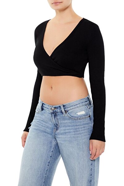 Forever 21 V Yaka Crop Kazak