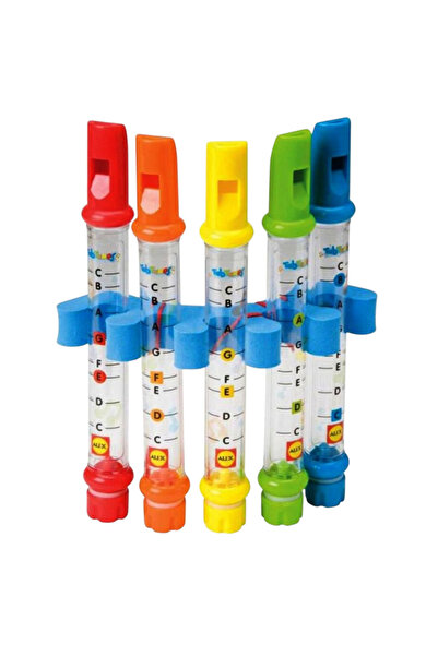 Krista Bath Toy Set of 5 Whistles with Parts and Stand, 0 months+