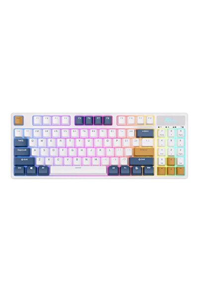 ROYAL KLUDGE RK89 RGB wireless mechanical keyboard, Lemon switches, Bluetooth, White
