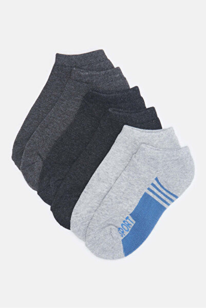 REDTAG Senior Boys Assorted Ankle Length Socks (3 Pairs)