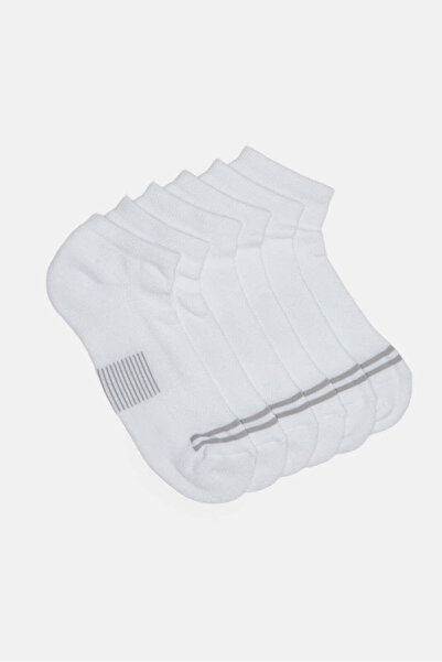 REDTAG Men White Striped Socks Set (3 Pairs)
