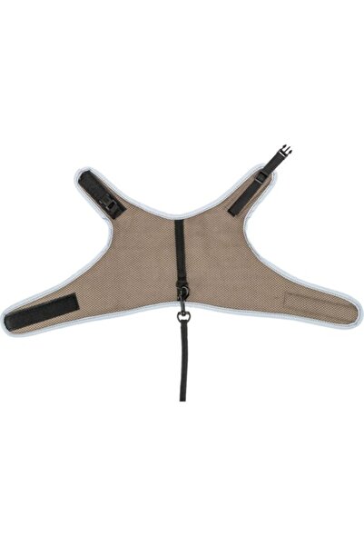 Trixie Harness and Leash Set for Cats, Trixie, Soft, 24-42 cm / 1.20 m, Taupe