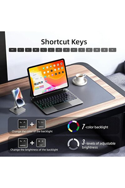 HYX iPad Air 13 inch Case Keyboard (M2 2024) - Magic Keyboard for iPad Pro 12.9, Magnetic, Trackpad