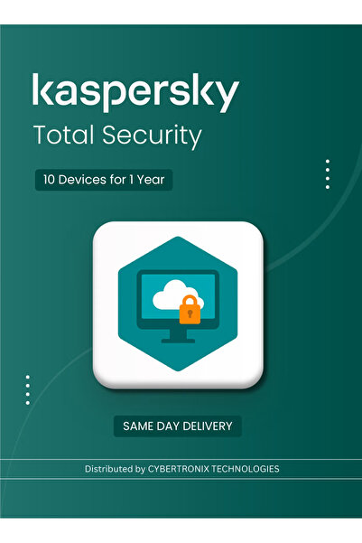 KASPERSKY Total Security | 10 Devices 1 Year | 2025 | Digital License | Same Day Delivery