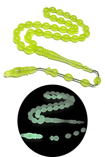 Fabula Silver Fosforlu Kedi Gözü Tesbih Erkek Hediye