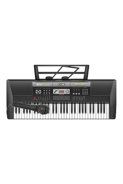 Krista Orgă electronică cu microfon - 61 de clape, afișaj LCD, funcții multip...