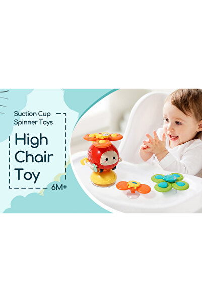 Krista Teething toy with suction cup and spinner, Toy car