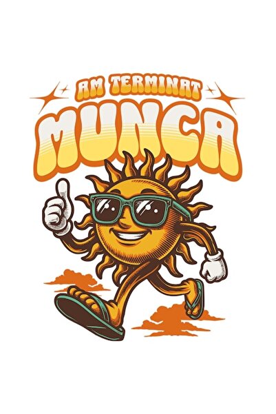 OEM Autocolant soare cu ochelari de soare, „Sunt în concediu de la serviciu”,...