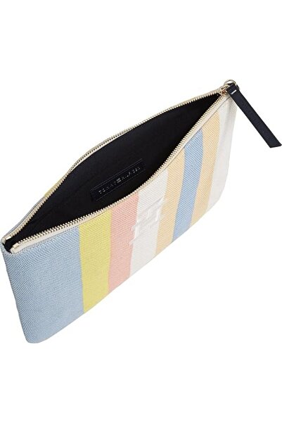 Tommy Hilfiger Th Beach Pouch Stripes Clutch