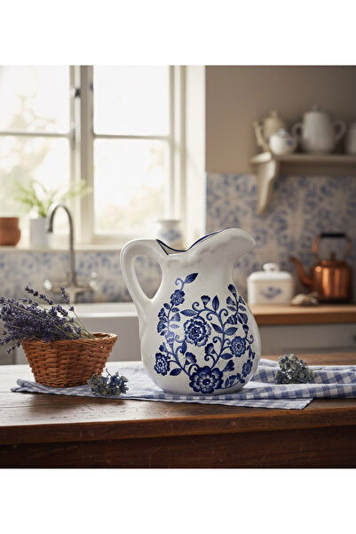 Liora Ceramic Lavanta Bahçesi Seramik Sürahi - 27x20cm