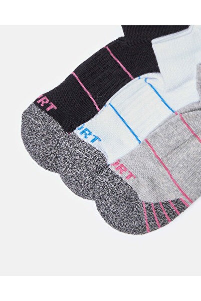 REDTAG Girls Assorted Ankle Length Socks (3Pairs)