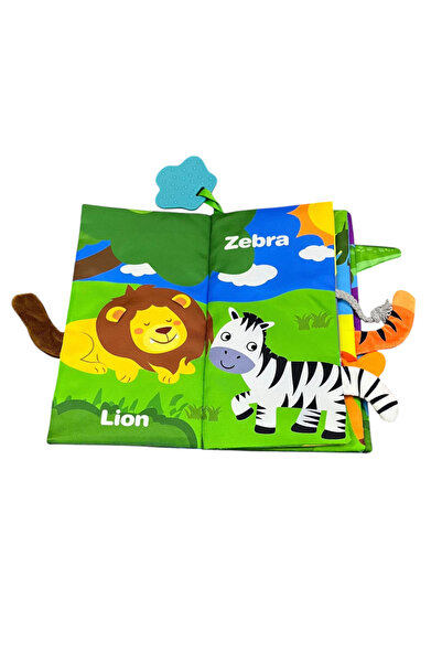 Krista Baby sensory textile book, Jungle Animals
