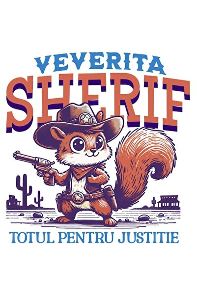 OEM Autocolant veveriță cu pălărie și pistol, „Totul pentru dreptate” — Vinil...