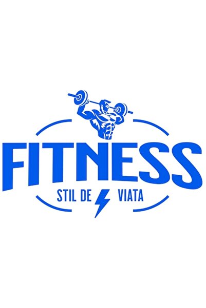 OEM Autocolant siluetă umană ridicând gantere - Sală motivațională, vinil PVC...